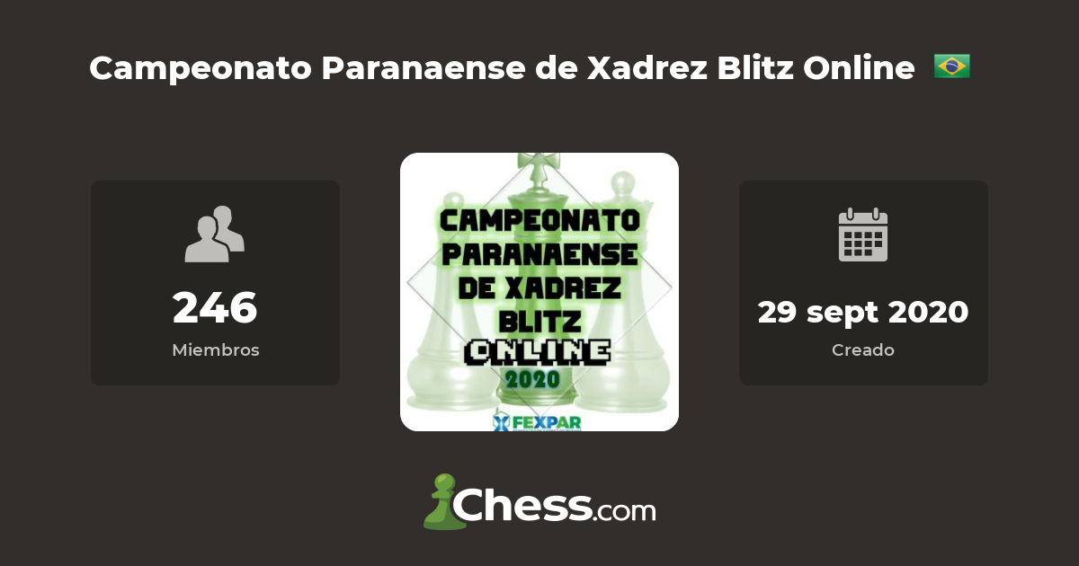 Campeonato Paranaense de Xadrez Blitz – 11/11/17 – Clube de Xadrez