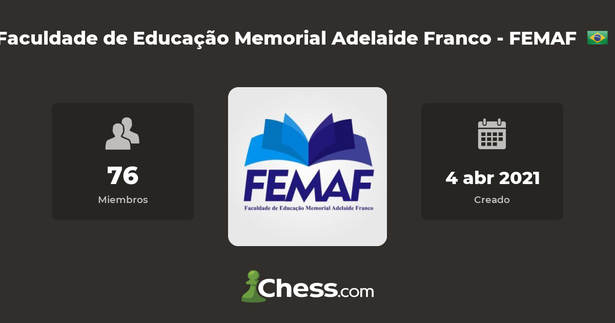 Faculdade de Educação Memorial Adelaide Franco - FEMAF - Club de