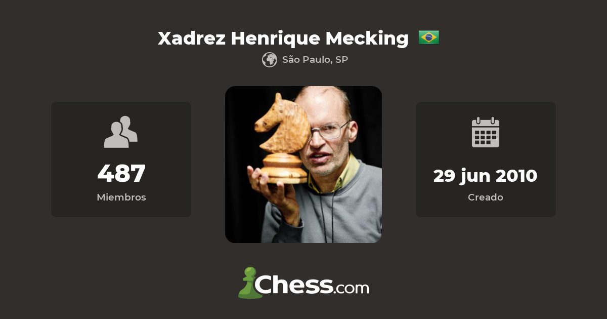 Henrique Mecking, Henrique Mecking, uma das maiores lendas do xadrez,  convida a todos a jogar o I Niterói Chess Open. Mais informações em:  www.niteroichessopen.com.br, By Niterói Chess Open