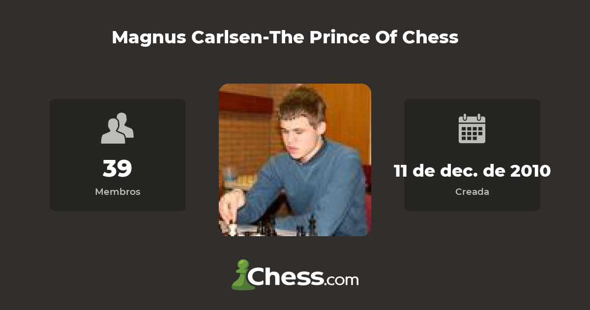 Magnus Carlsen-The Prince Of Chess - clube de xadrez 