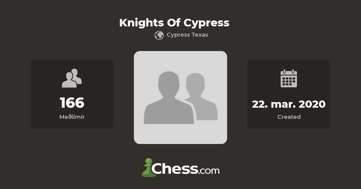 Knights of Cypress – Play Chess in Cypress Texas