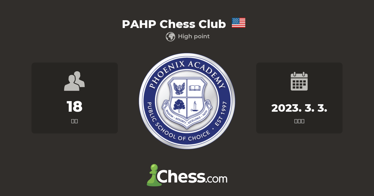 PAHP Chess Club - 체스 클럽 - Chess.com PAHP Chess Club - 체스 클럽