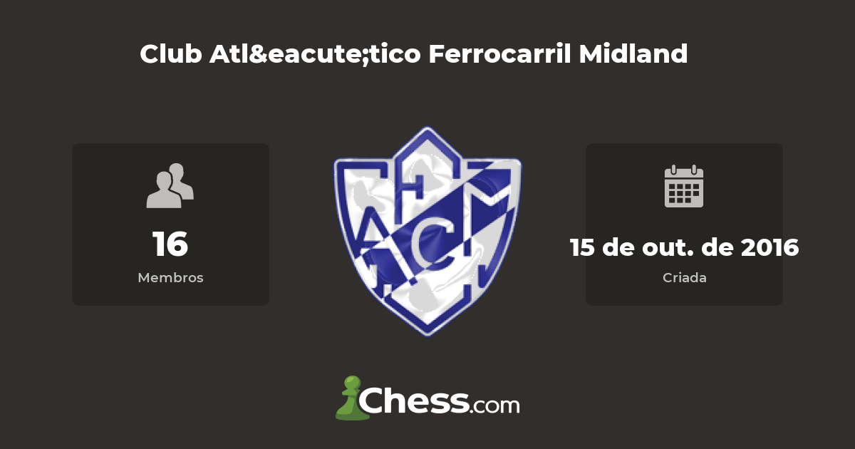 Club Atlético Ferrocarril Midland - clube de xadrez 