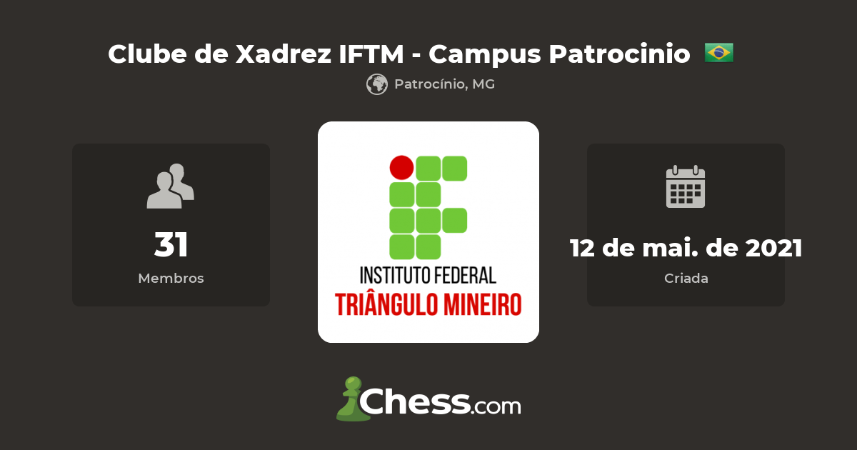 Clube de Xadrez IFTM - Campus Patrocinio - clube de xadrez 