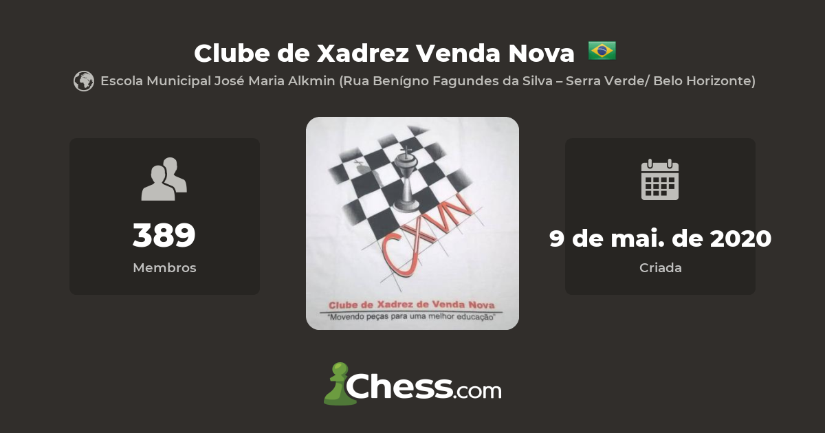 Clube de Xadrez Venda Nova - clube de xadrez 