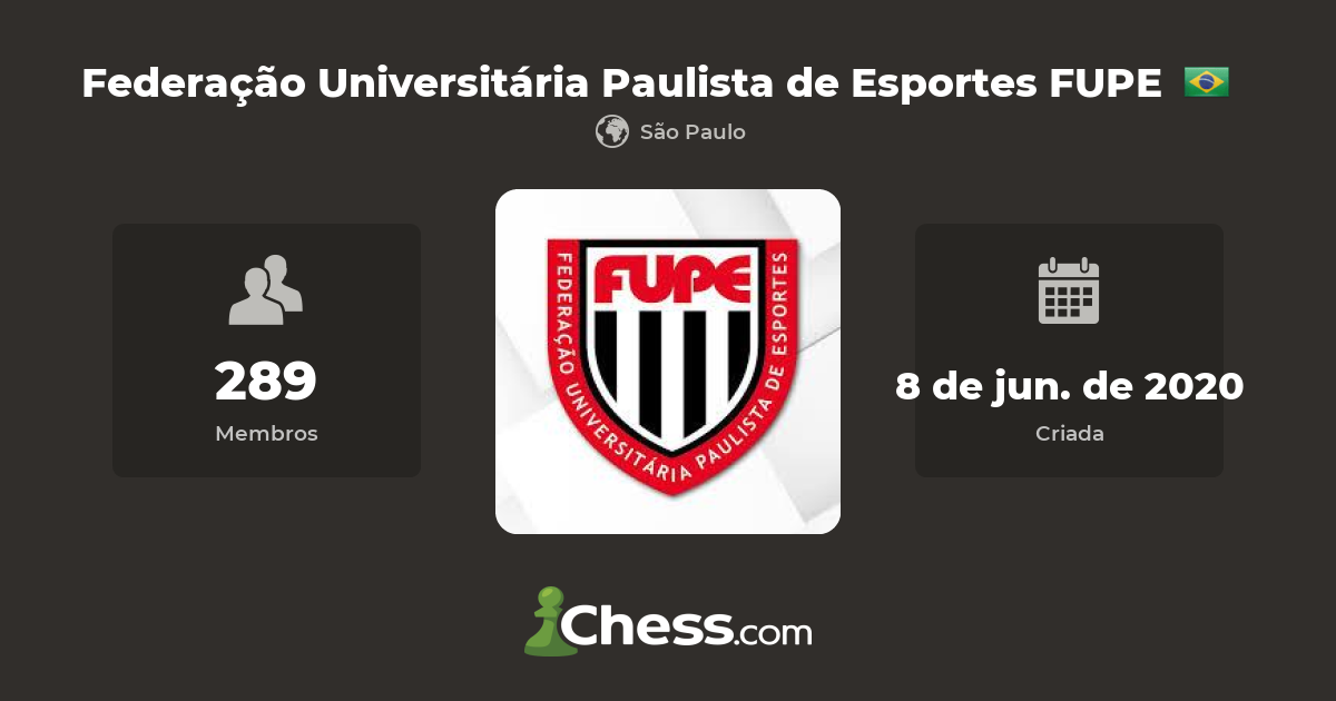 FUPE - Clube de Xadrez São Paulo receberá o Paulista Universitário 2015