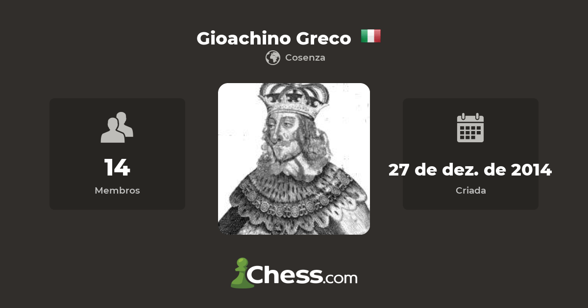 Gioacchino Greco - Xadrez Total