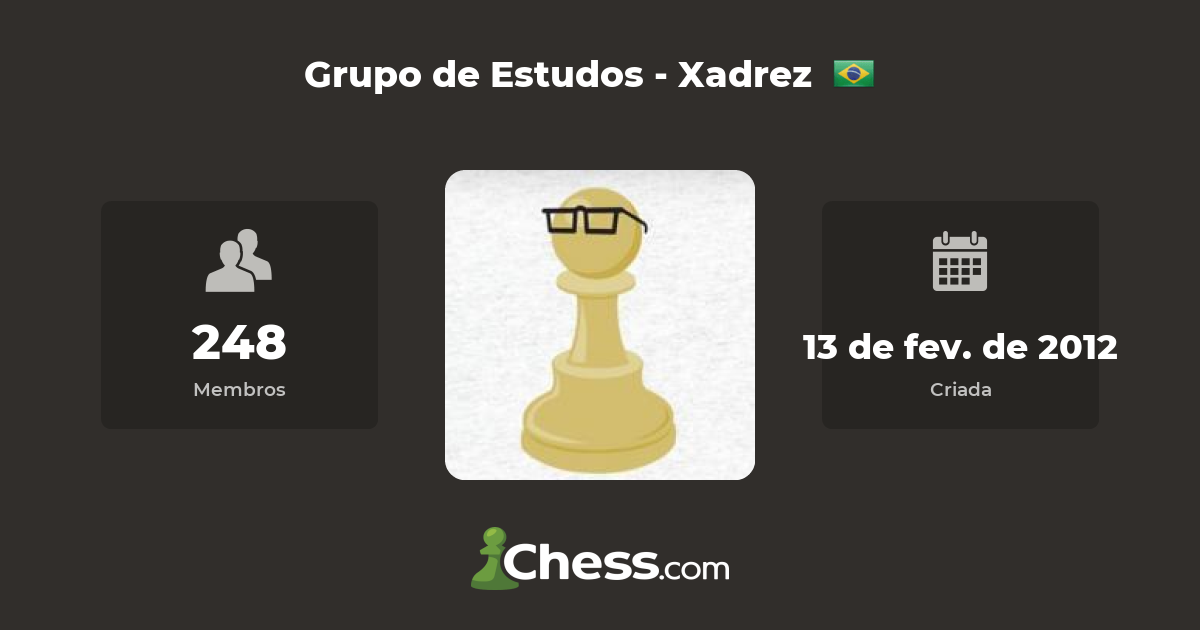 Clube de Xadrez – Grupo de Xadrez, Amigos e Novidades