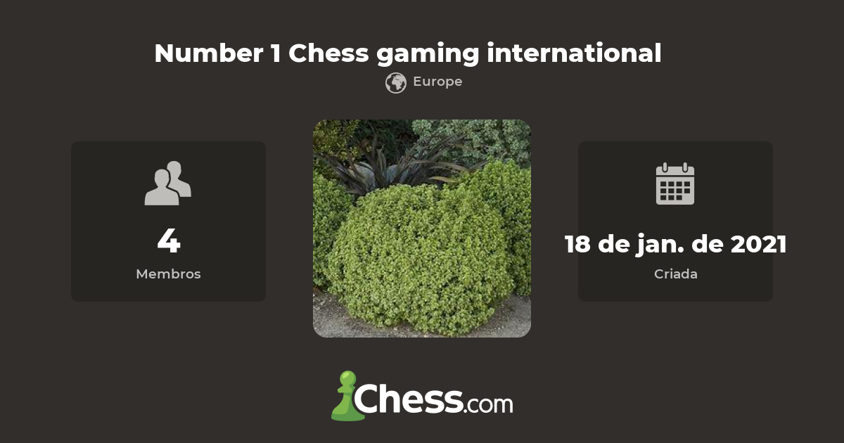 Number 1 Chess gaming international clube de xadrez