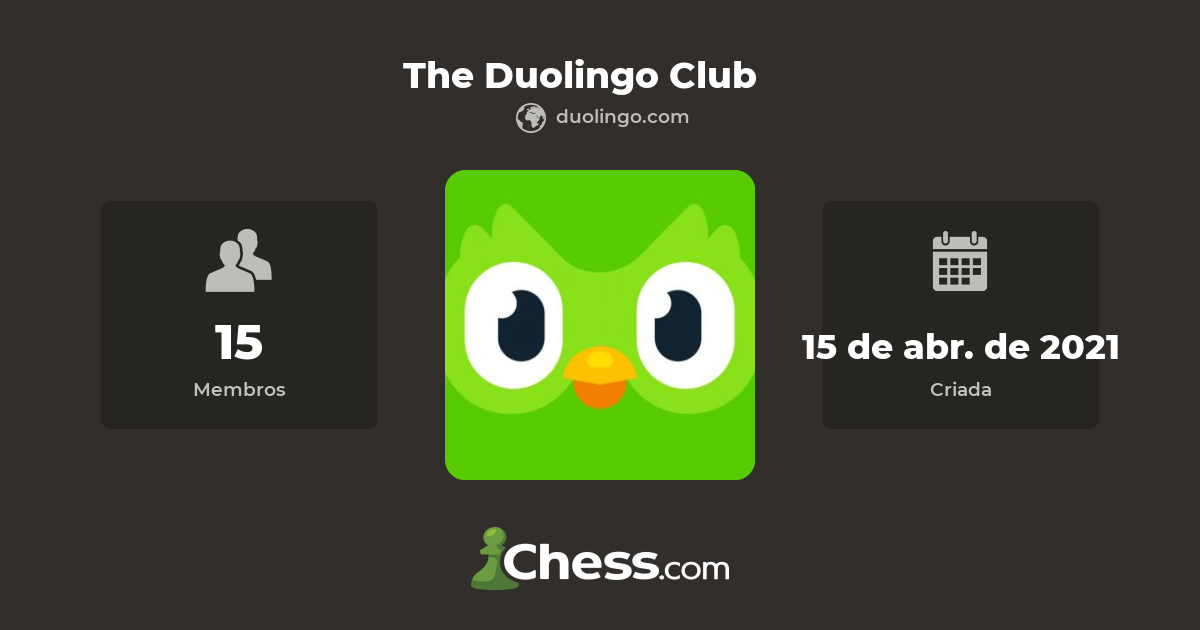 Jogue xadrez com Duo - Parceria  x Duolingo 