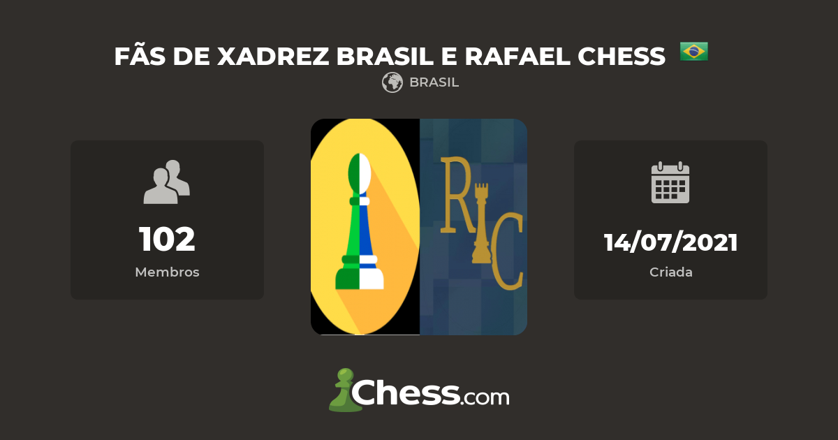 FÃS DE XADREZ BRASIL E RAFAEL CHESS - Clube de Xadrez 