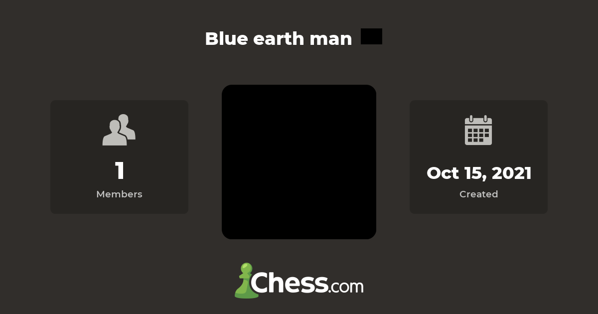 Blue earth man Chess Club