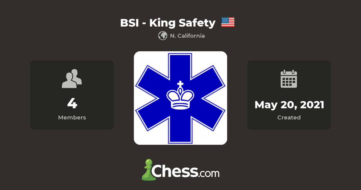 BSI King Safety Chess Club