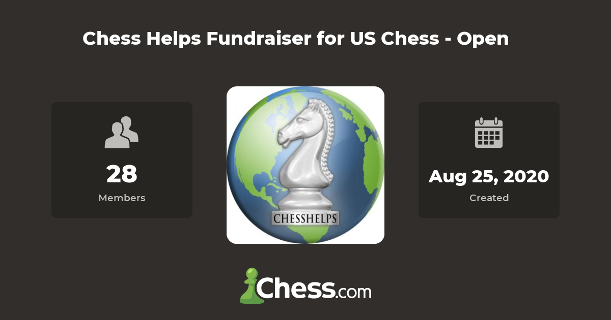 Chess Helps Fundraiser for US Chess Open Chess Club
