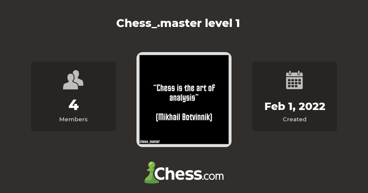Chess_.master level 1 Chess Club