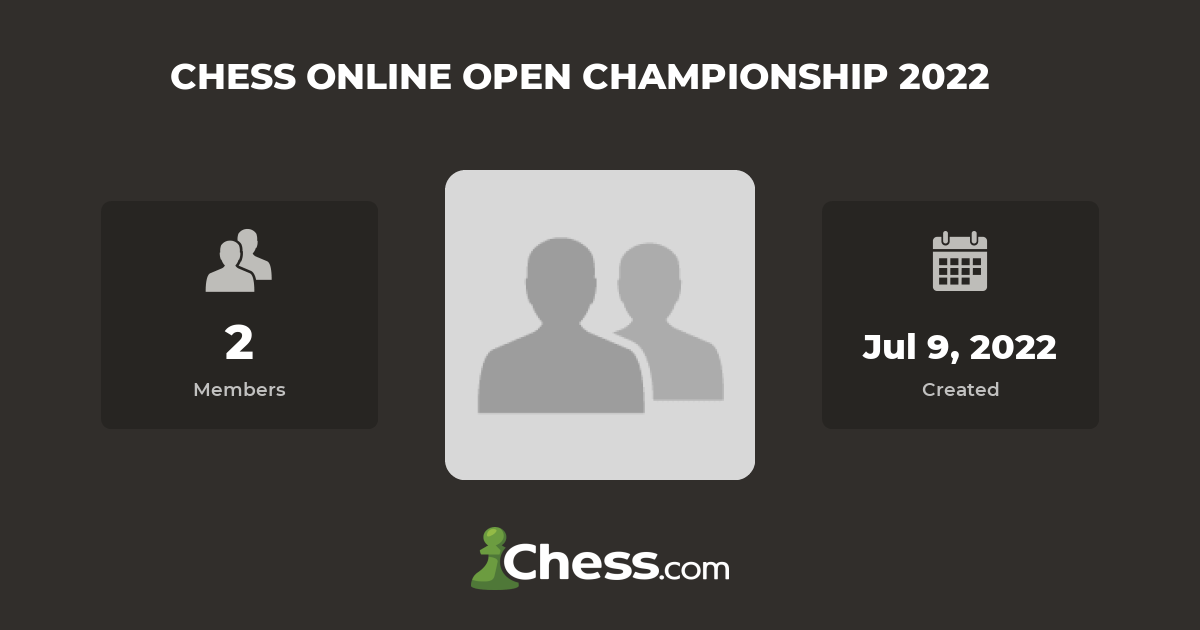 CHESS ONLINE OPEN CHAMPIONSHIP 2022 Chess Club