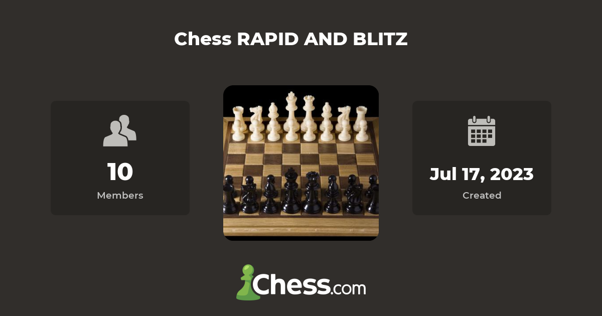 Chess RAPID AND BLITZ Chess Club