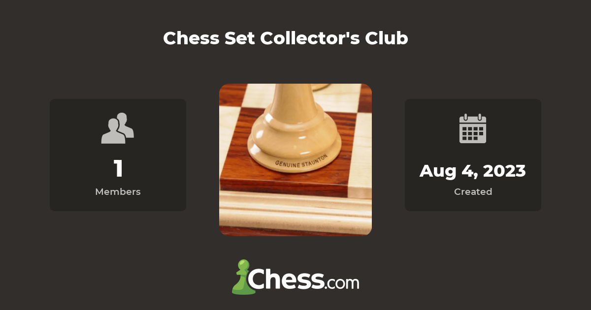 Chess Set Collector's Club Chess Club