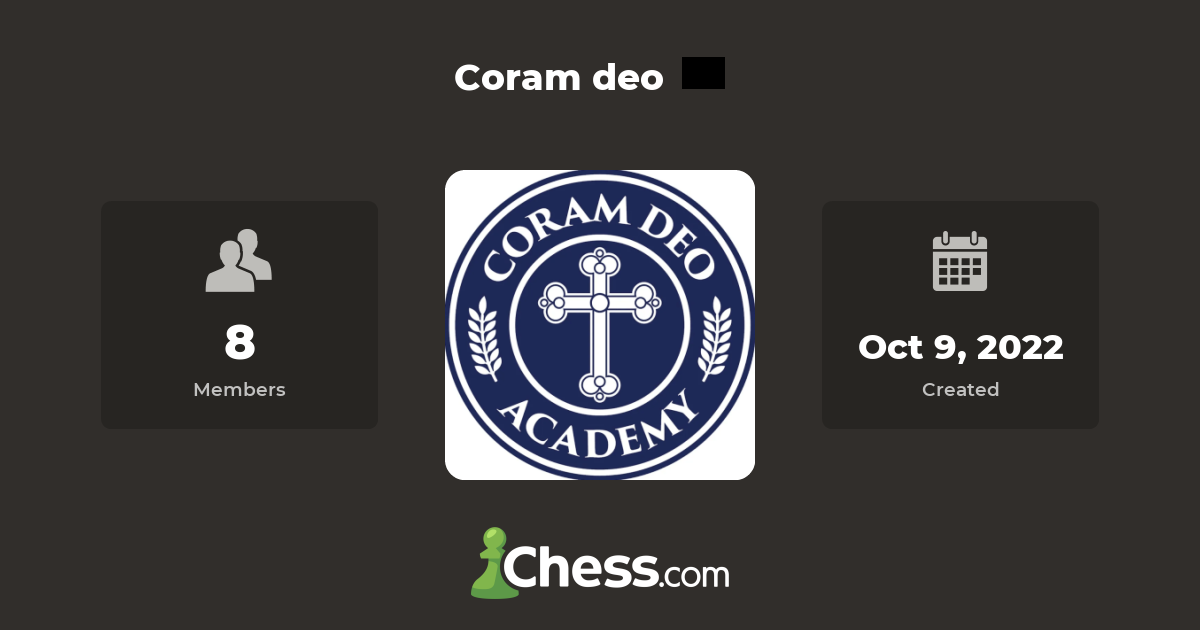 Coram deo Chess Club