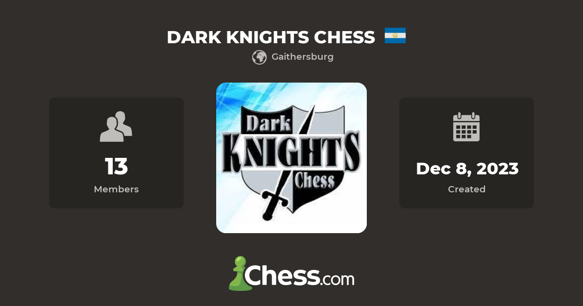 DARK KNIGHTS CHESS - Chess Club - Chess.com