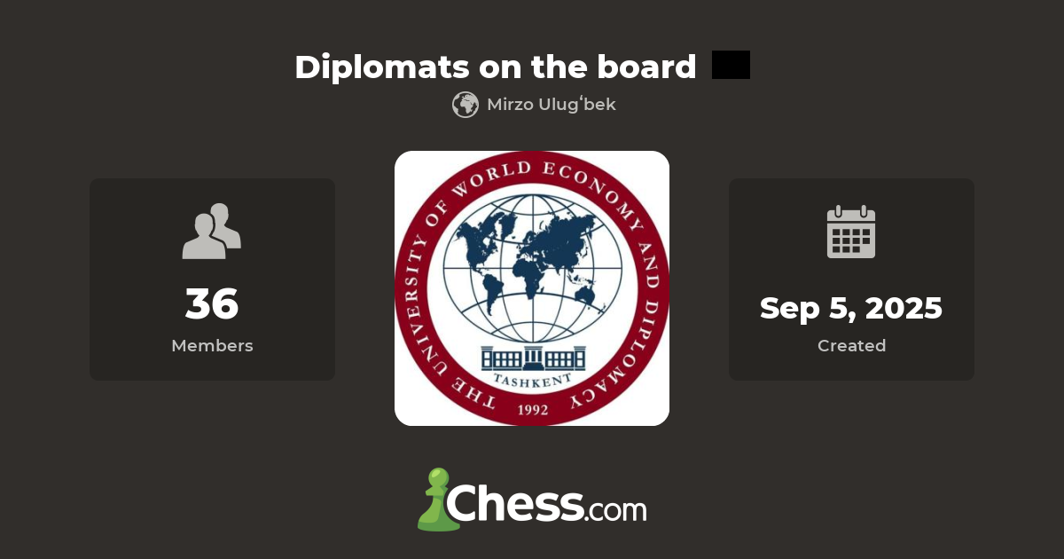 Diplomats On The Board Chess Club Chess