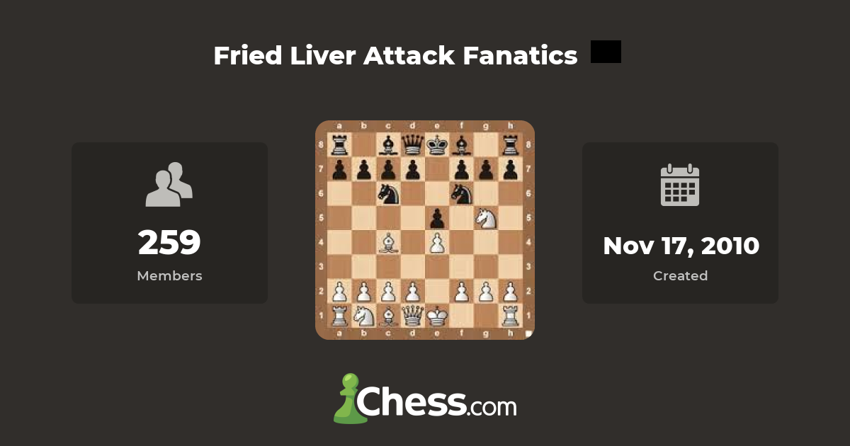 Fried Liver Attack Fanatics Chess Club Chess