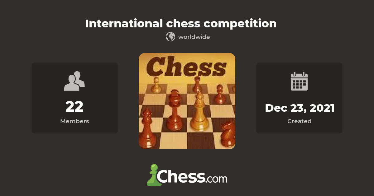 International chess competition Chess Club