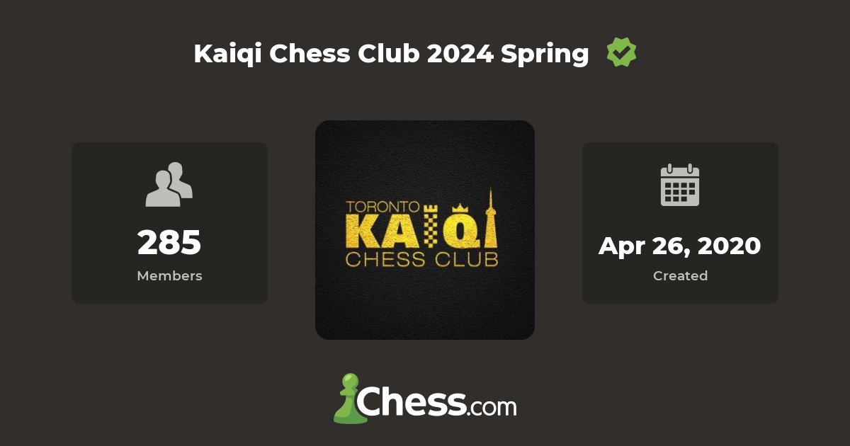 Kaiqi Chess Club 2024 Spring Chess Club