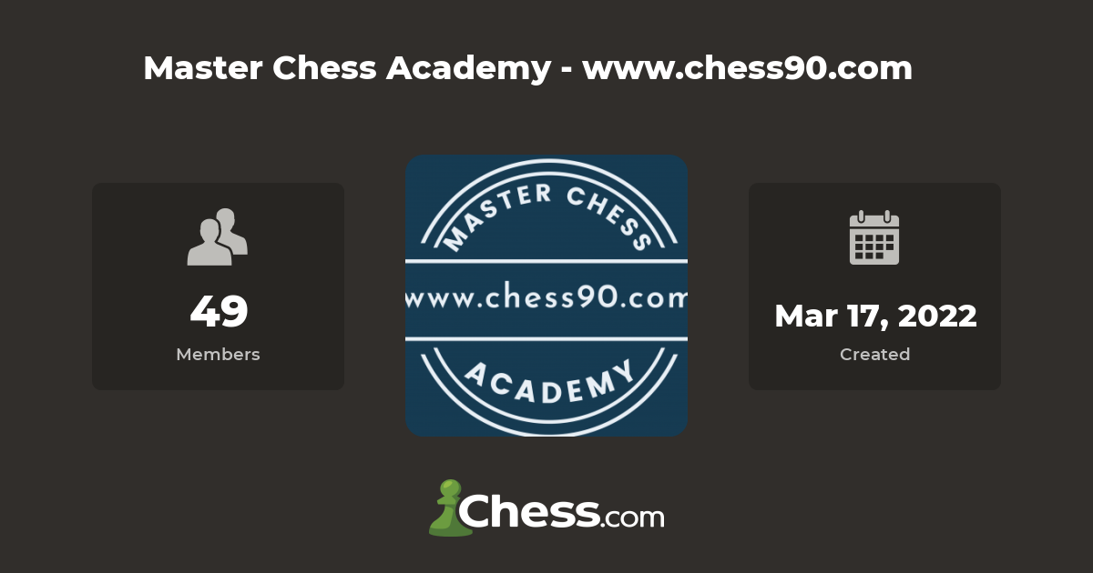 Master Chess Academy - www.chess90.com •