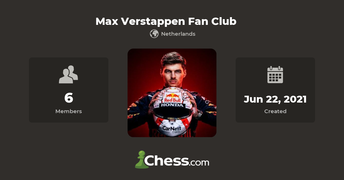 Ontvanger Verslaving Oost Timor Max Verstappen Fan Club - Chess Club - Chess.com