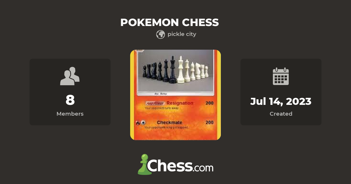 Pokemon Chess Chess Club Chess