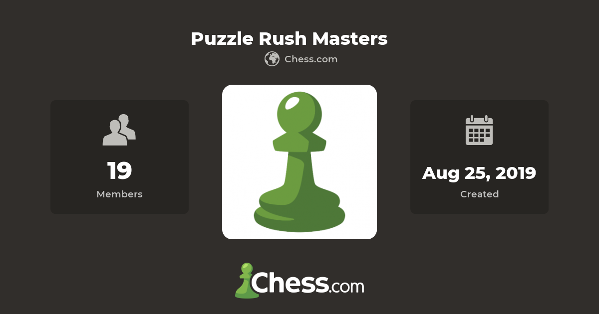 Puzzle Rush Masters Chess Club