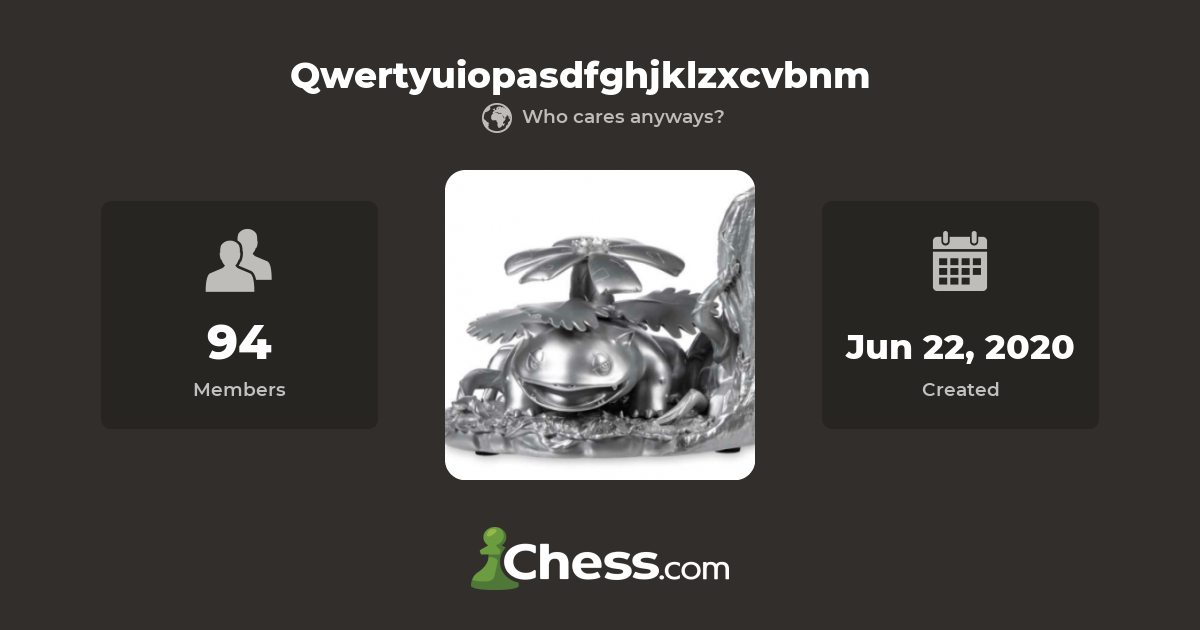 Qwertyuiopasdfghjklzxcvbnm - Chess Club 