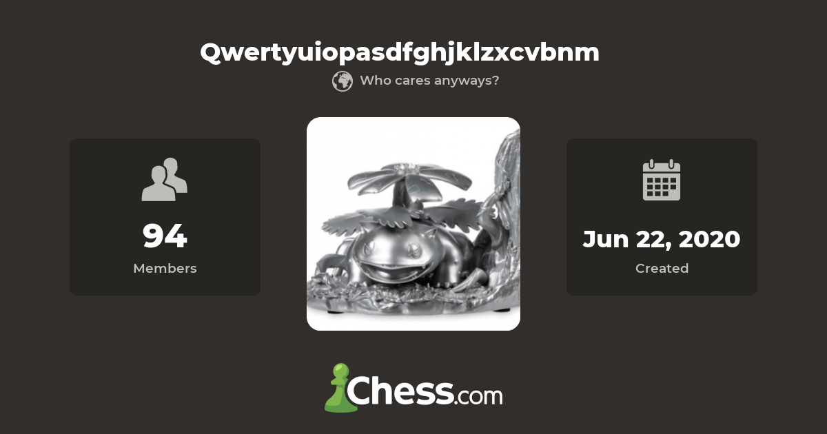 Qwertyuiopasdfghjklzxcvbnm - Chess Club 