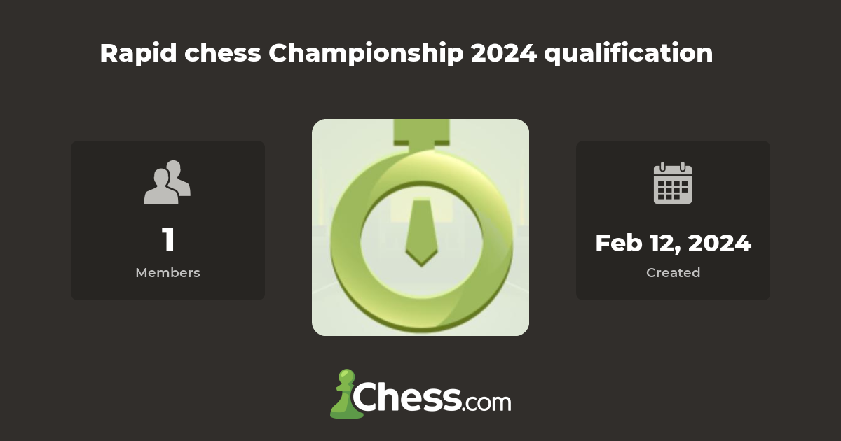 Rapid chess Championship 2024 qualification Chess Club