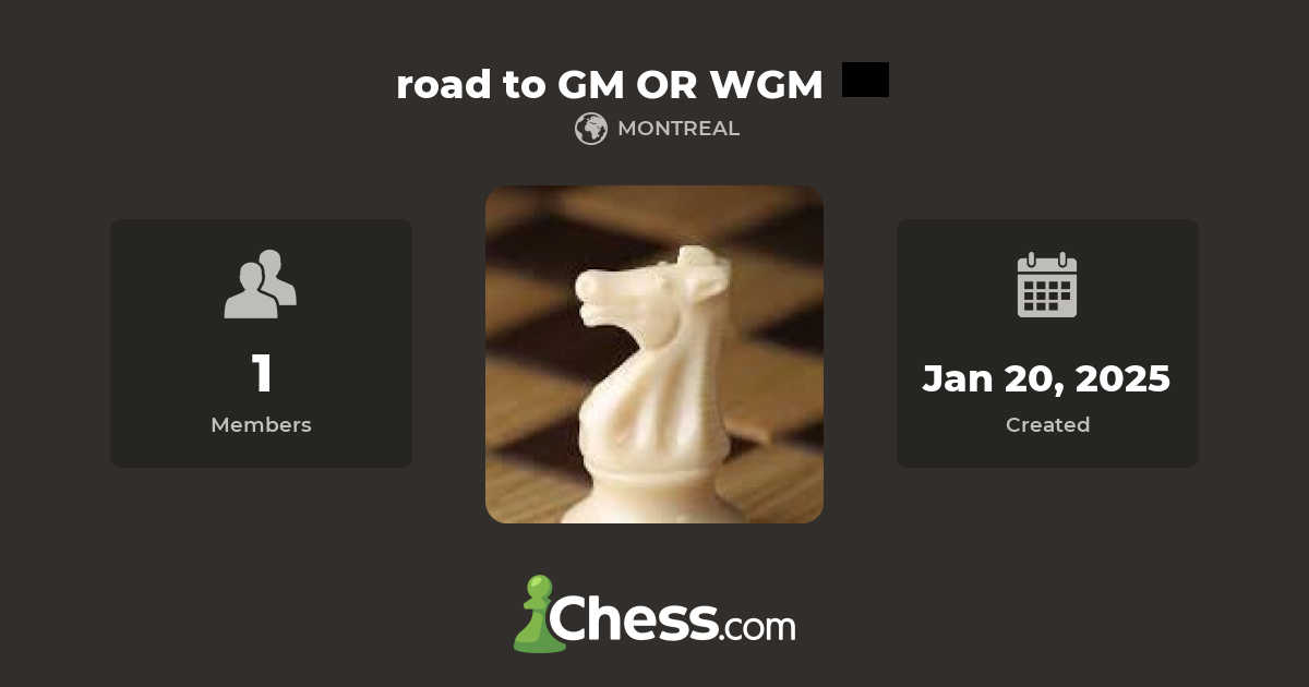 Road To Gm Or Wgm Chess Club Chess