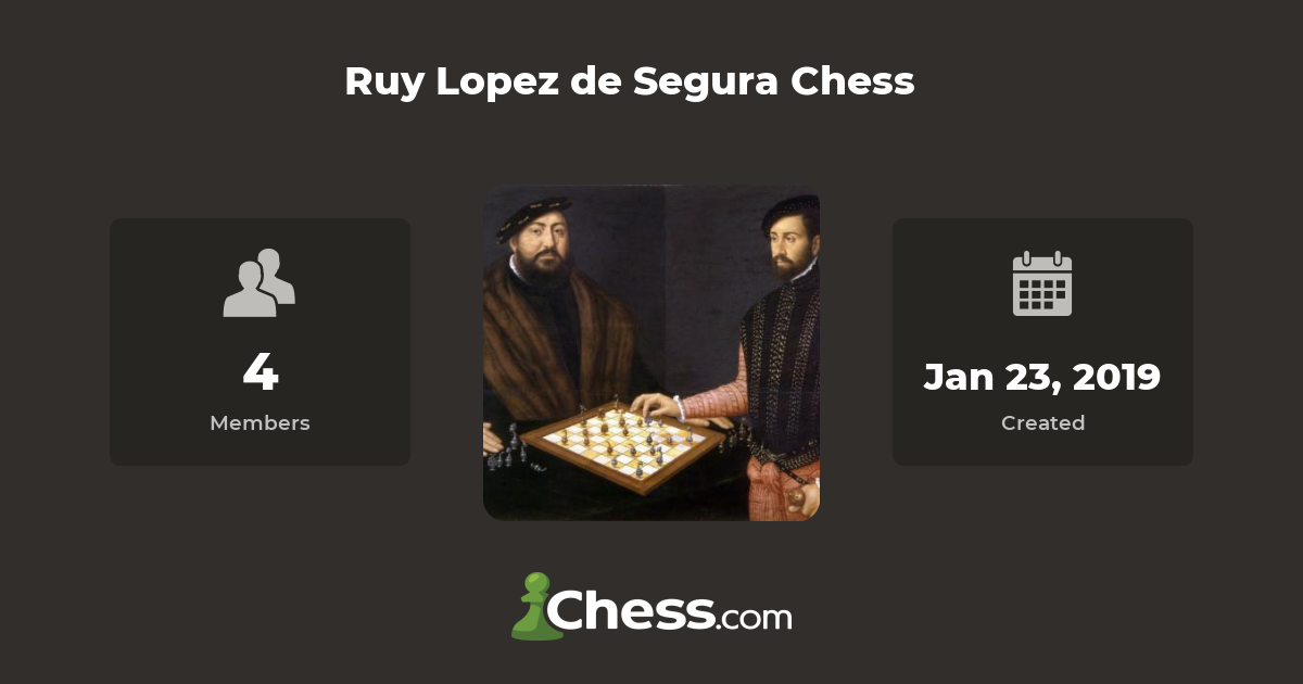 Ruy Lopez de Segura - Original Chess Champion