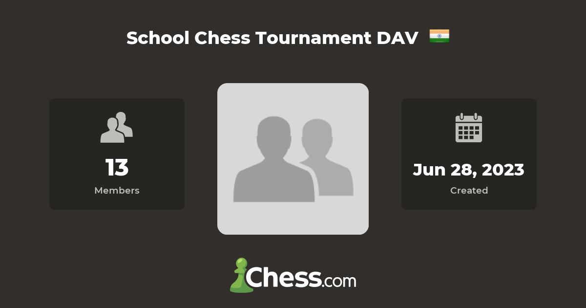 School Chess Tournament DAV Chess Club