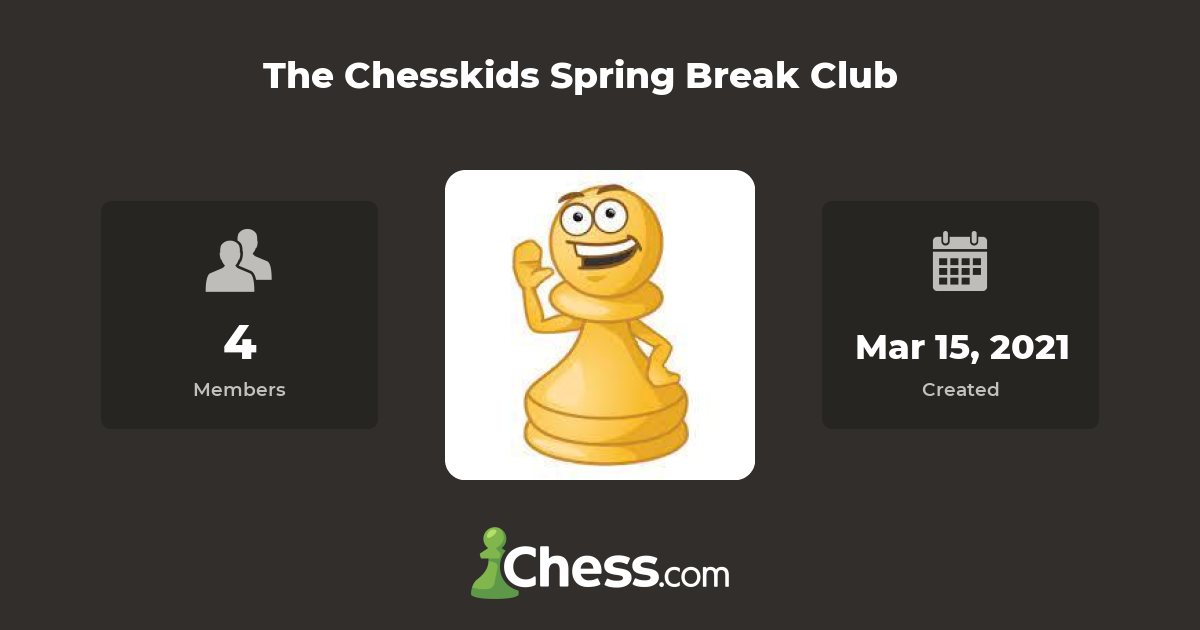 The Chesskids Spring Break Club - Chess Club - Chess.com