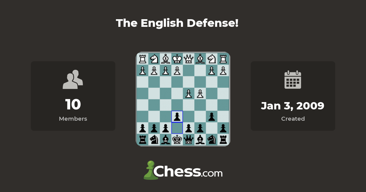 The Complete English Defense - Chess Lessons 