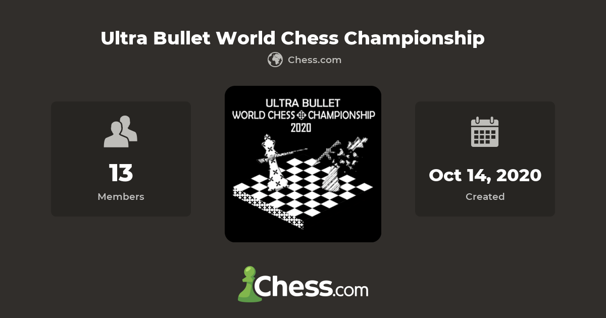 Ultra Bullet World Chess Championship Chess Club