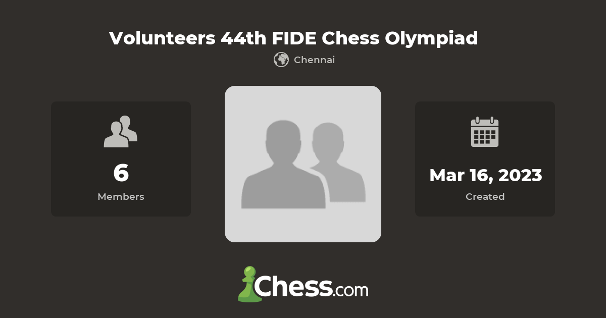 Volunteers 44th FIDE Chess Olympiad Chess Club