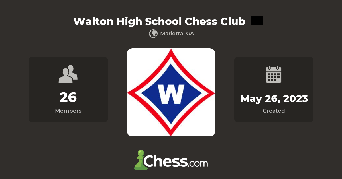 Walton High School Chess Club Chess Club