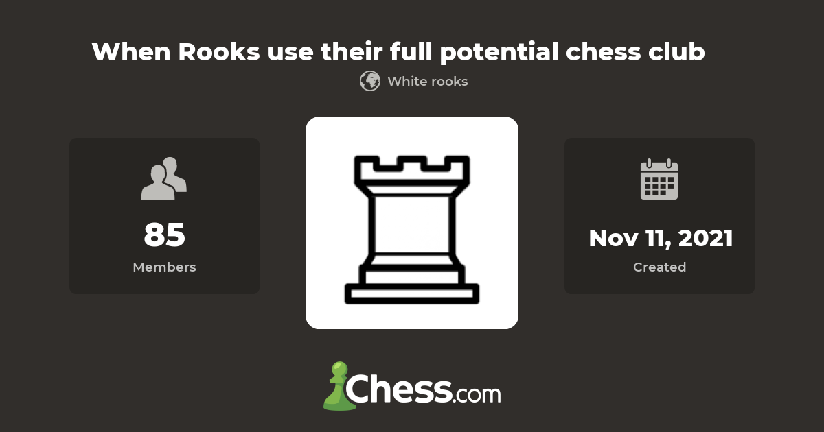 When Rooks use their full potential chess club Chess Club