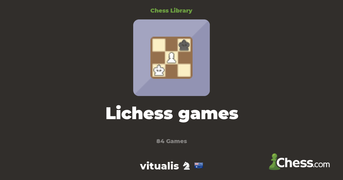 Lichess games  Biblioteca 