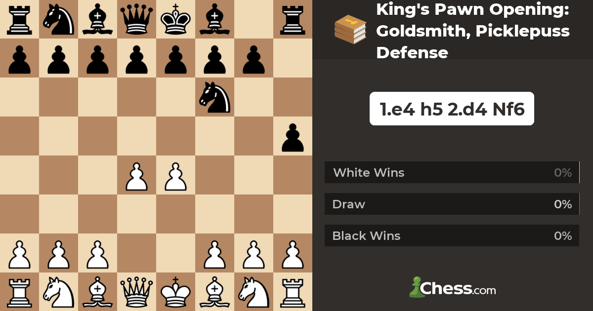 Weird king's pawn opening - Chess Forums 