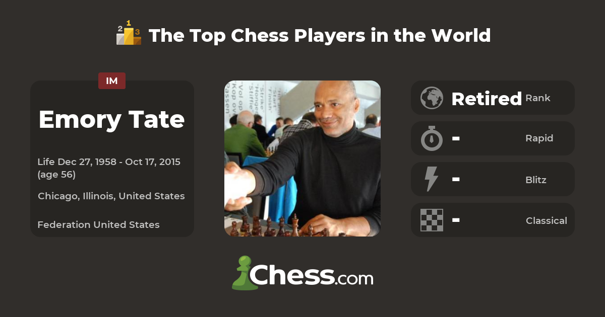 Emory Tate Chess Biography and Cause of Death - Followchain