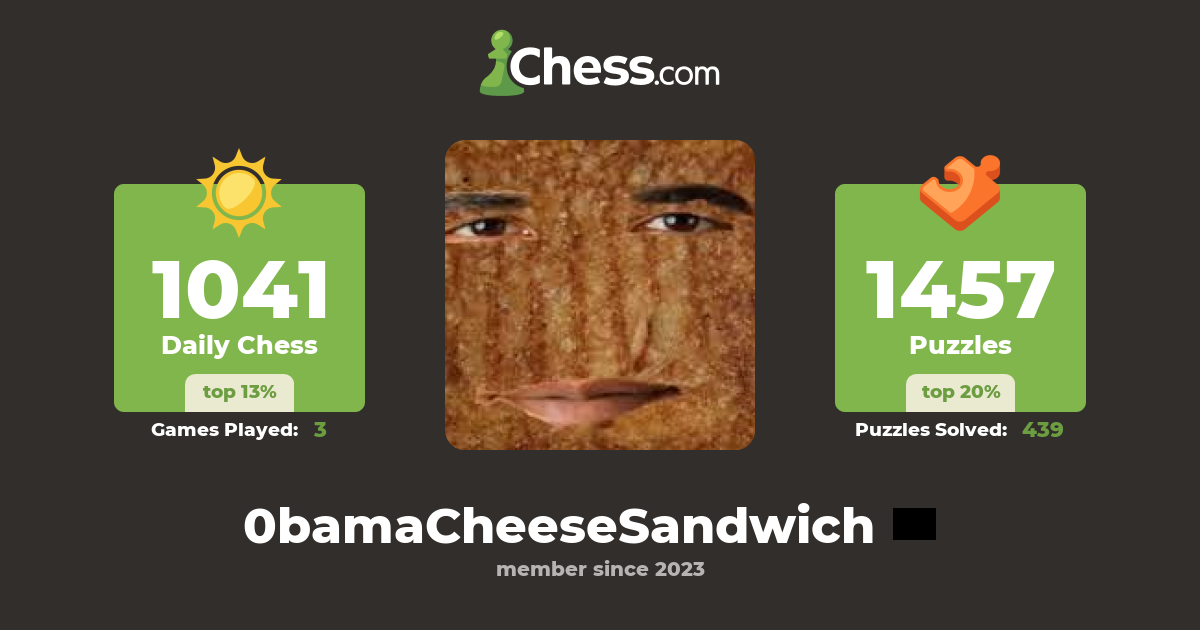 Grilled Cheese Obama Sandwich (0bamaCheeseSandwich) Chess Profile