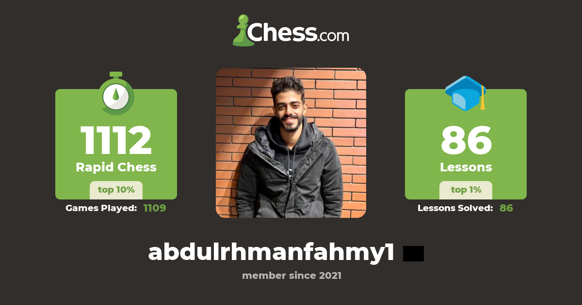 Abdulrahman Ahmed (abdulrhmanfahmy1) - Chess Profile - Chess.com