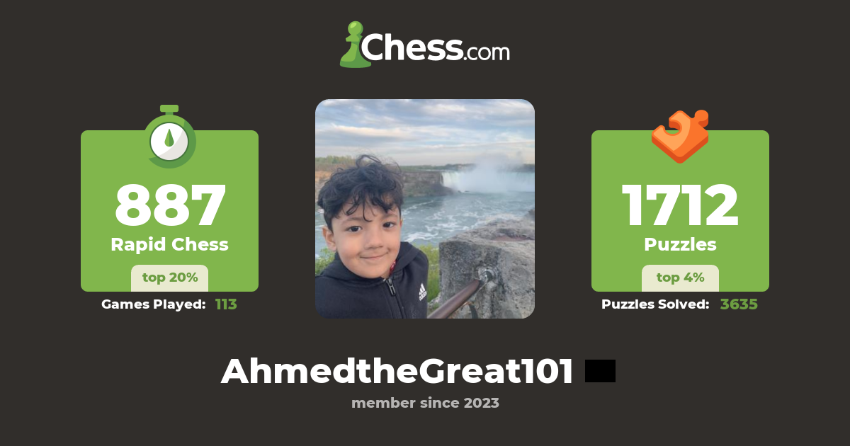 AhmedtheGreat101 - Chess Profile - Chess.com